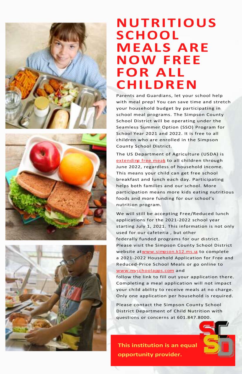 Nutritious School Meal Information